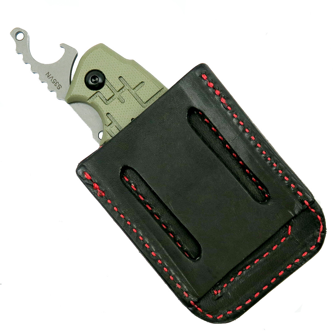 TOPS Knives 208 Clipper Cigar Cutter, sheath back