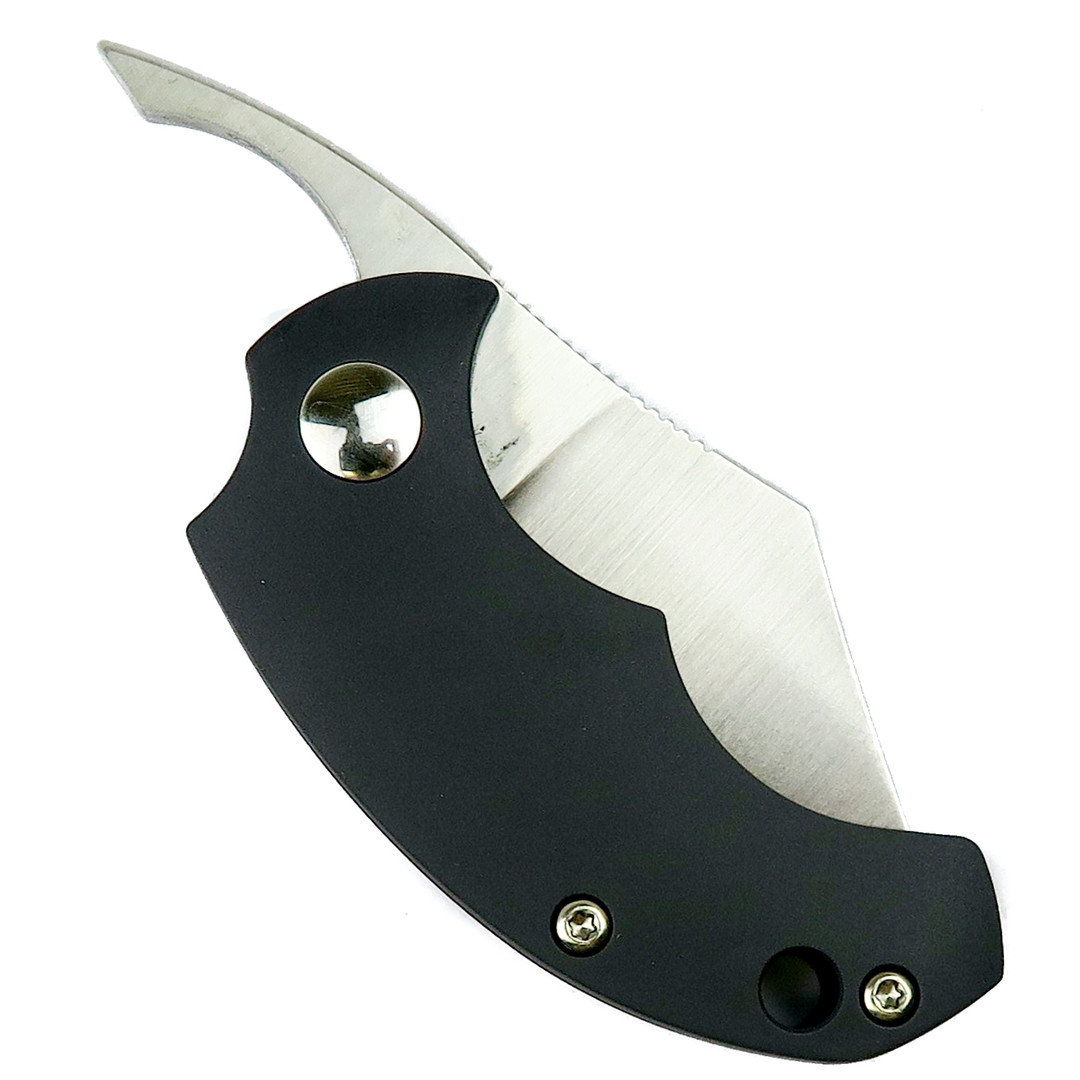 Fox Knives Bastinelli Gray BB Drago Friction Folder, N690Co Blade, closeed