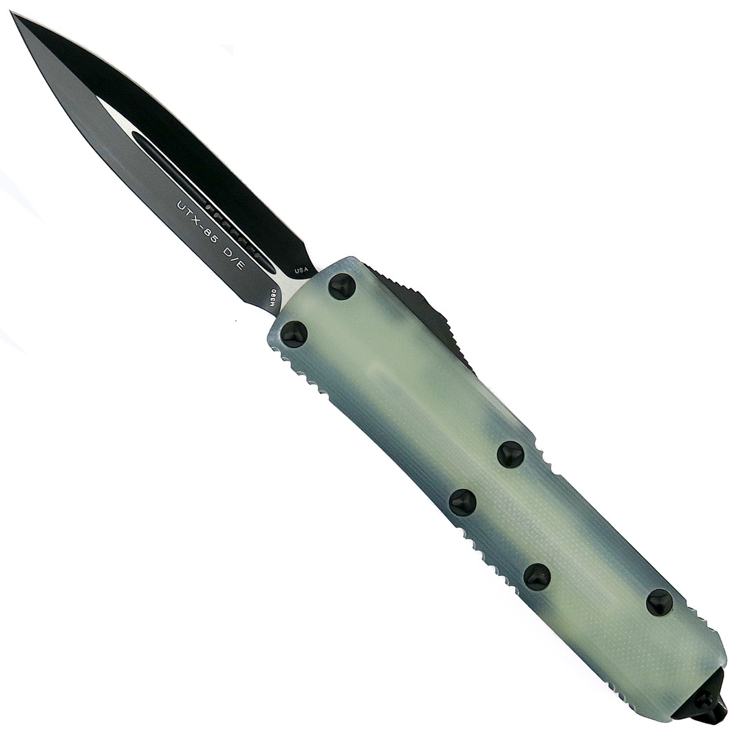 Microtech Signature Series Natural Jade UTX-85 Dagger OTF Auto Knife