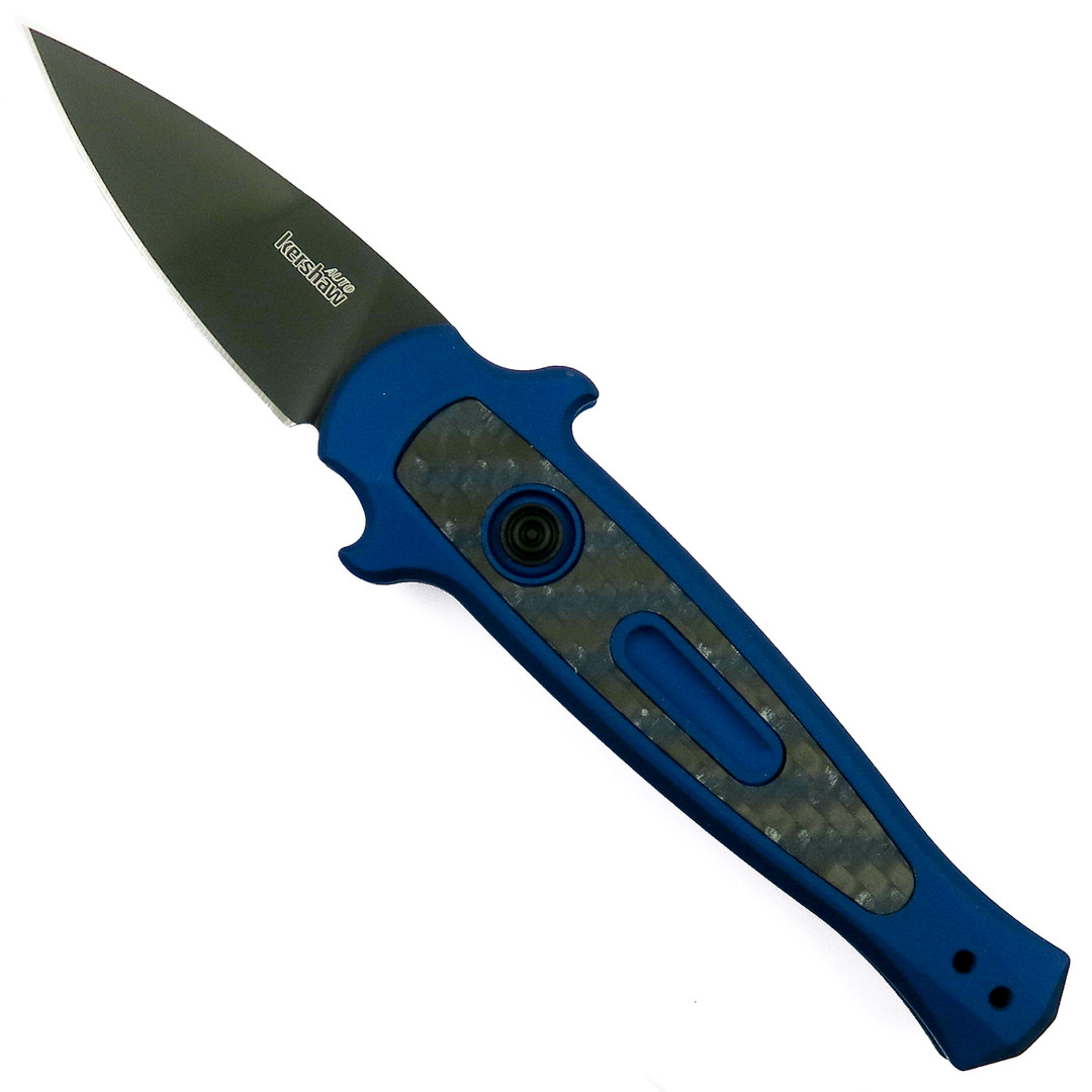 Kershaw Blue Launch 12CA Auto Knife, 1.93" Black Blade