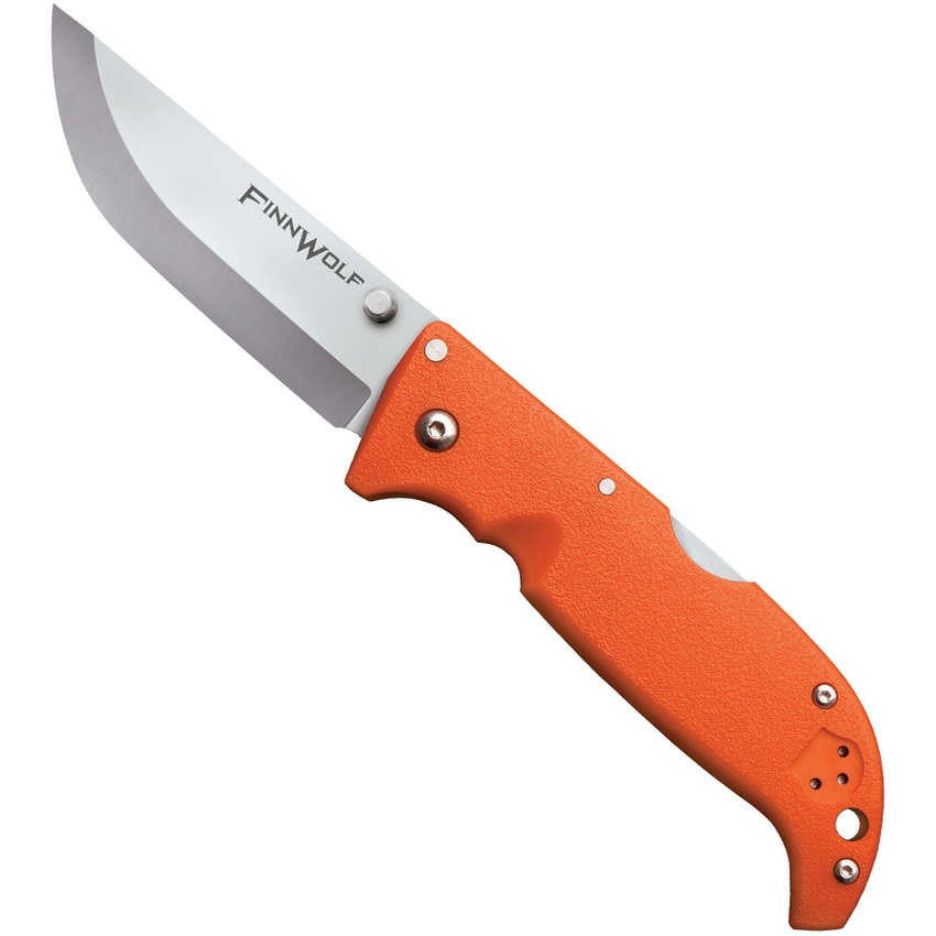 Cold Steel Finn Wolf Folding Knife, Orange Griv-Ex Handles | BladeOps