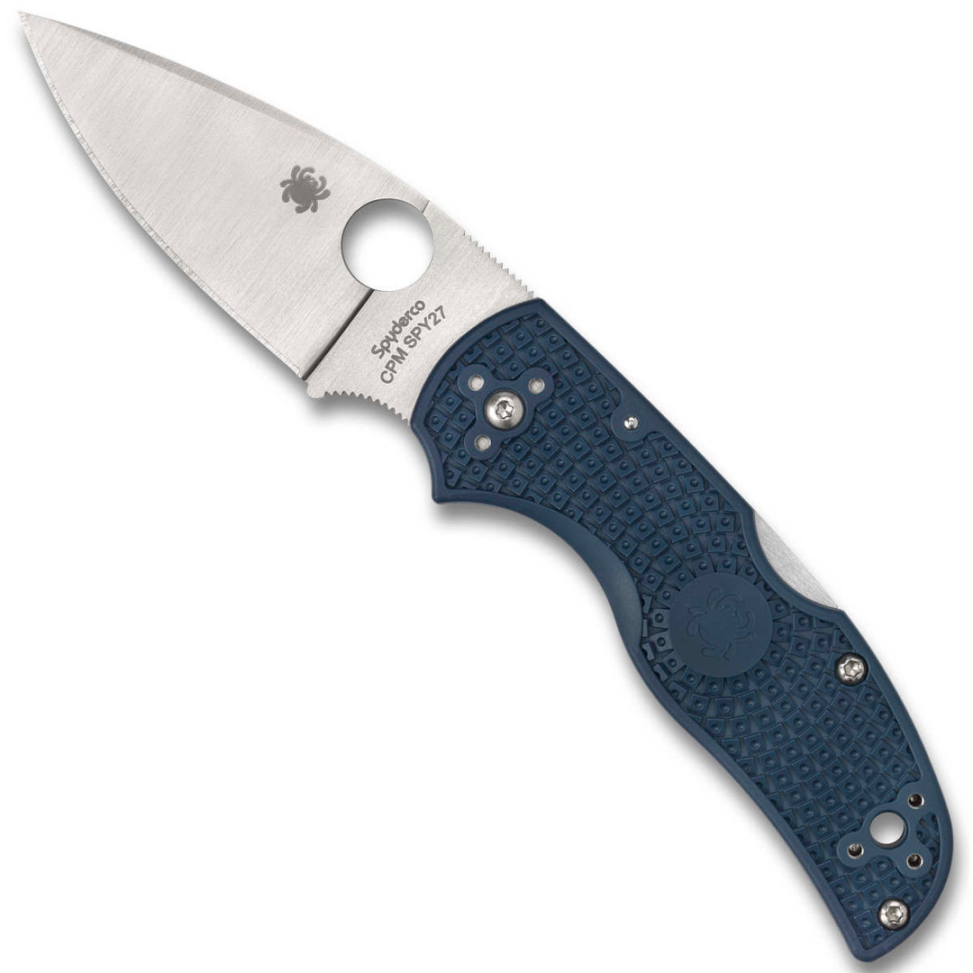 Spyderco Blue Native 5 Lightweight Folder Knife, CPM-SPY27 Blade