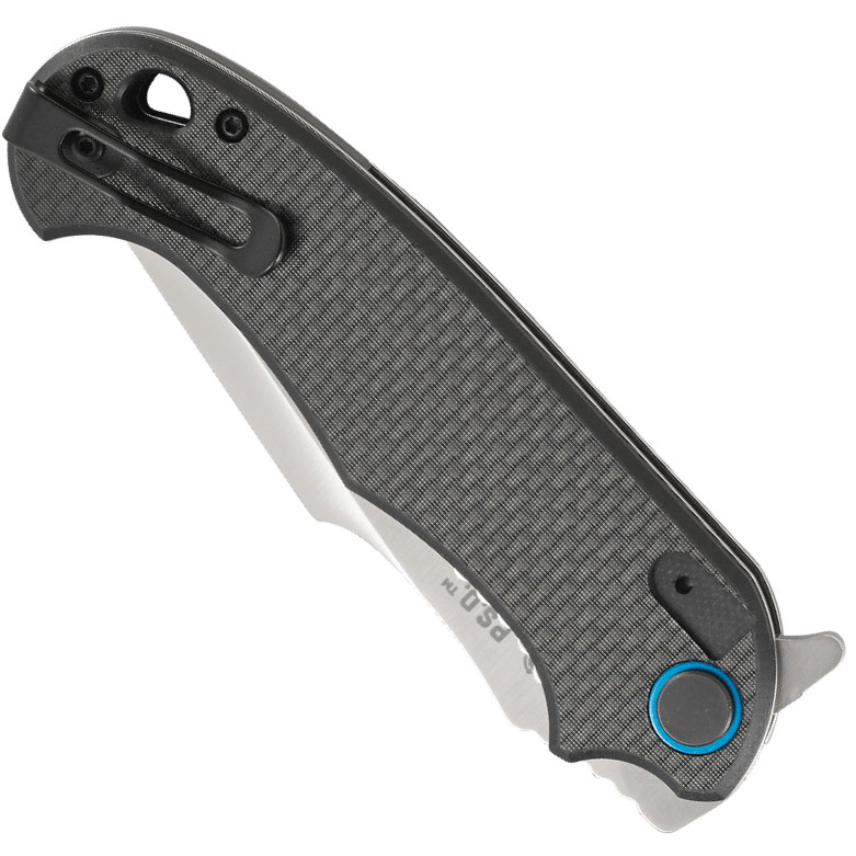 CRKT P.S.D. Spring Assist Carbon Fiber Knife, Satin Blade, Clip View