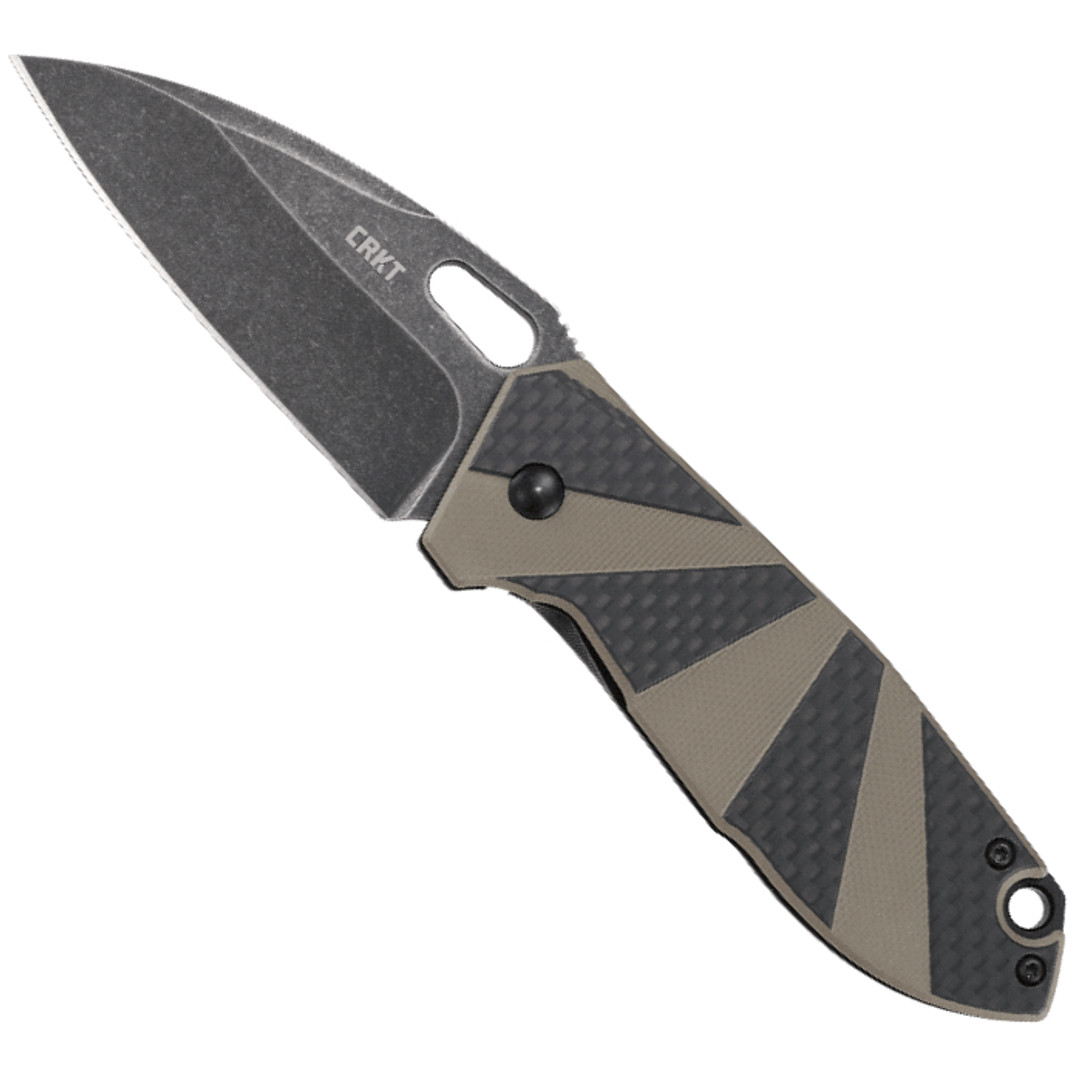 CRKT Heron Frame Lock Knife, Black Stonewash Blade