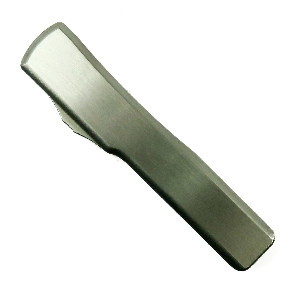 Marfione Custom Stainless Steel UTX-70 Dagger OTF Auto Knife, Mirror Polish Spike Grind Blade, Back View