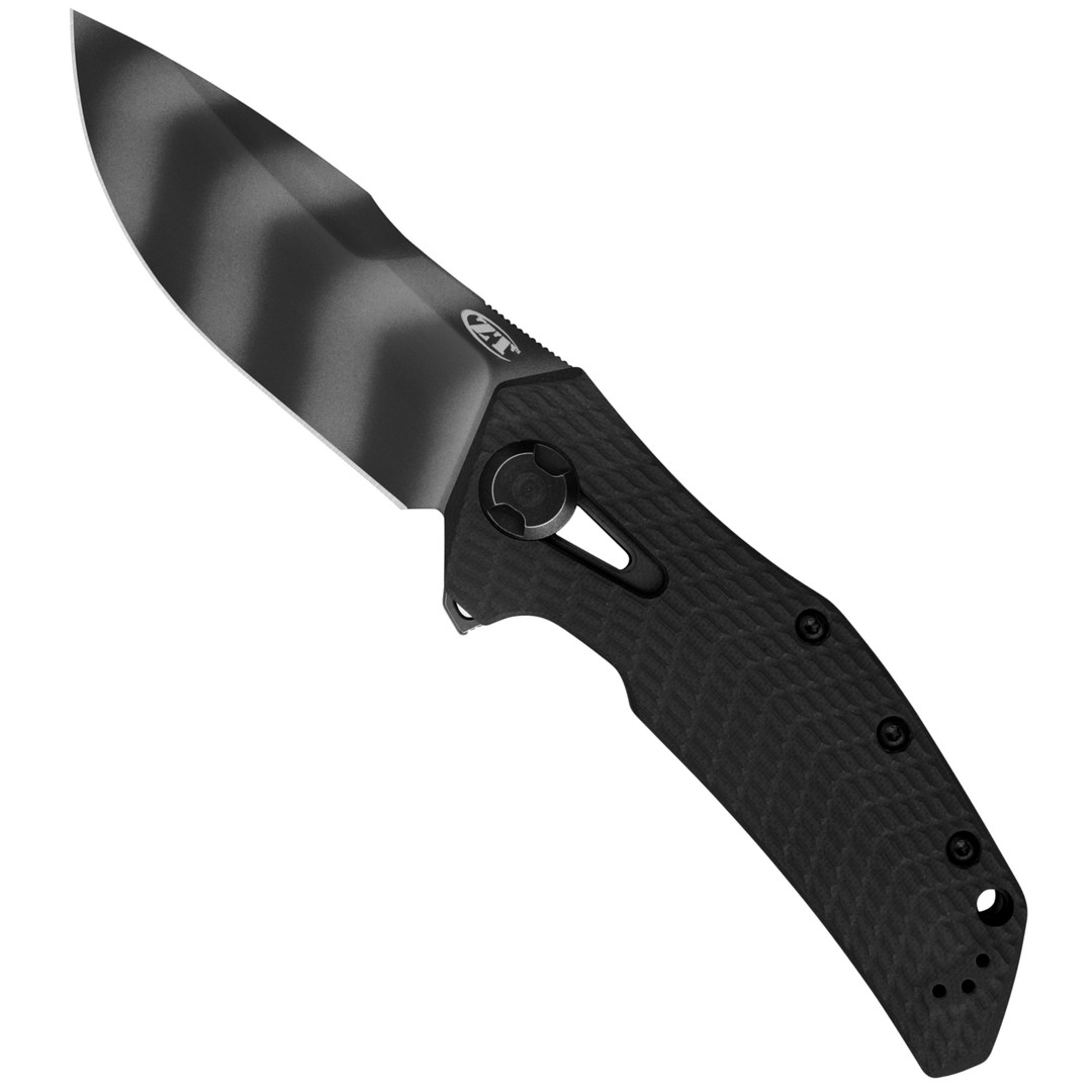 Zero Tolerance 0308BLKTS Flipper Knife, CPM-20CV Tigerstripe Blade