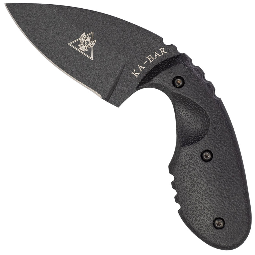Ka-Bar TDI Investigator Fixed Blade Knife, Black Blade