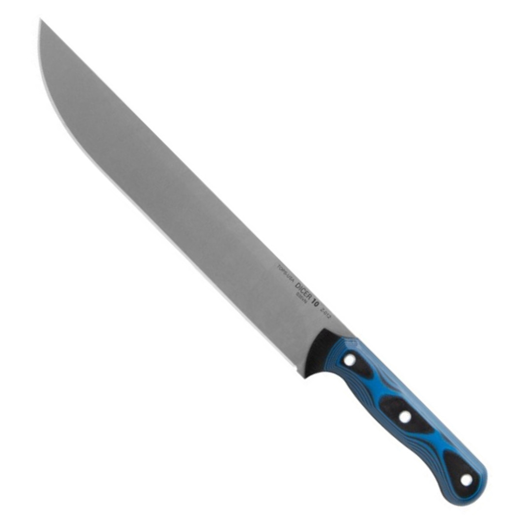 TOPS Knives Dicer 10 Slicer Knife, CPM-S35VN Tumbled Blade
