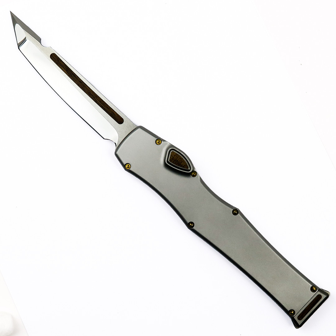 Marfione Custom Knives 416SS Halo VI Tanto OTF with Ironwood Inlay