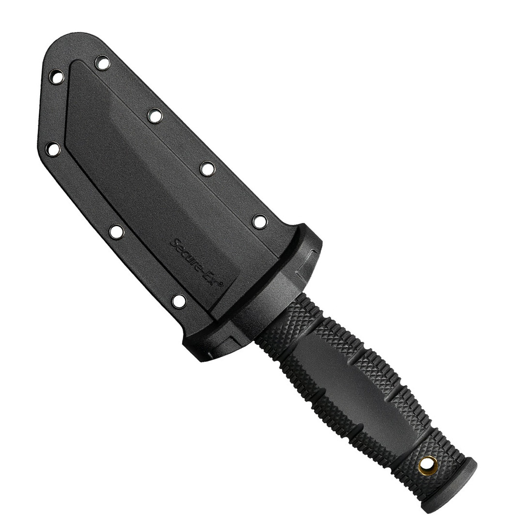 Cold Steel Mini Tanto Leatherneck, Satin Finish, sheath view