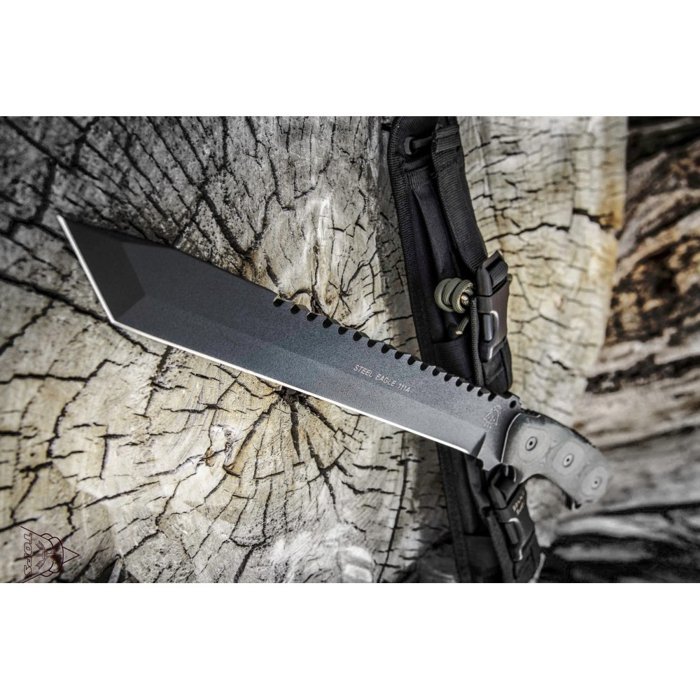 TOPS Steel Eagle 111A Tanto Point Fixed Blade Knife