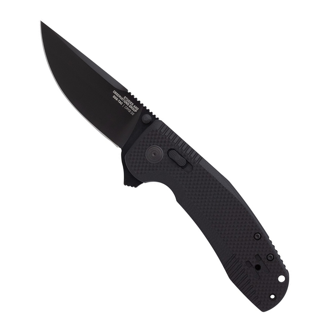 SOG-TAC XR Blackout Folding Knife