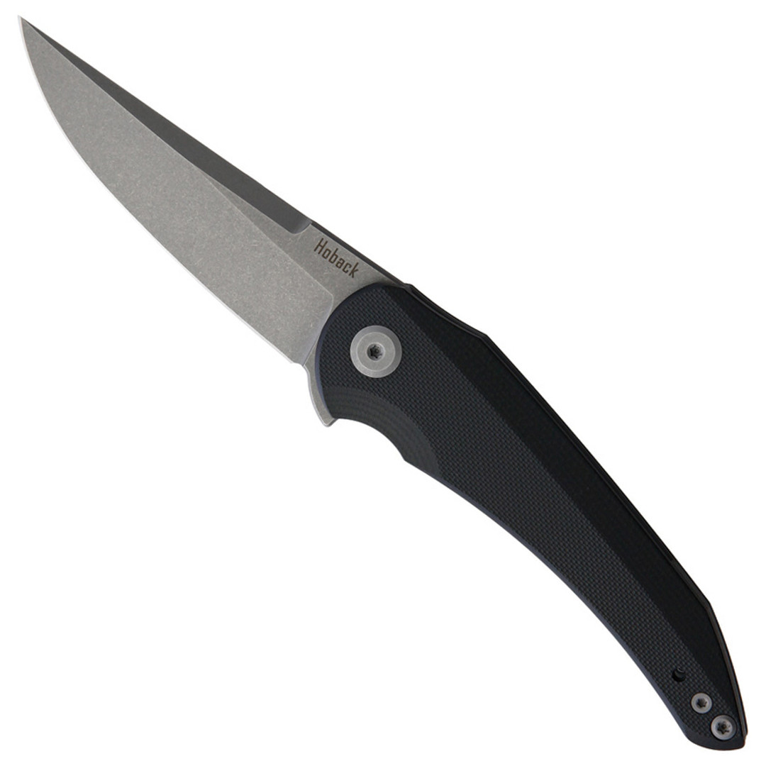 Hoback Knives Enoch Black G10 Liner Lock Knife