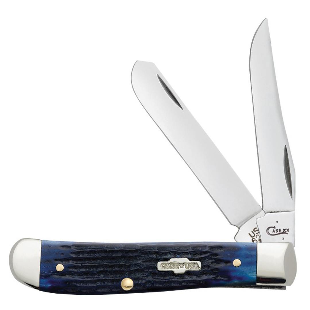 Case Blue Bone Rogers Corn Cob Jig Mini Trapper Knife