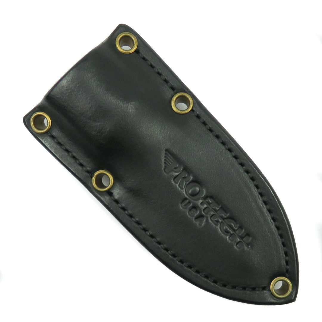 Pro-Tech SBR Fixed Blade Knife, Black S35-VN Blade, Leather Sheath