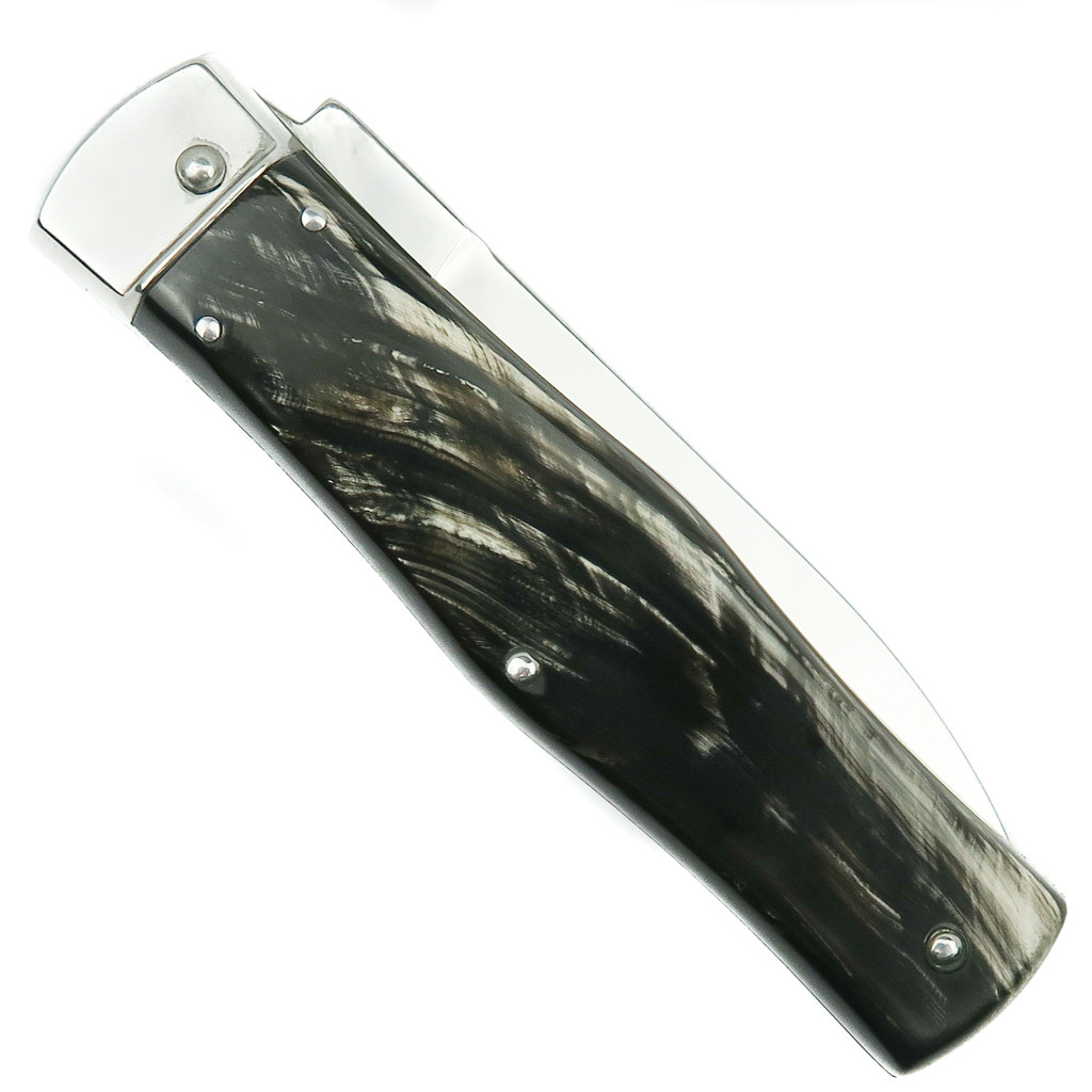 Mikov 241 Predator Buffalo Horn Handle Leverlock Auto Knife