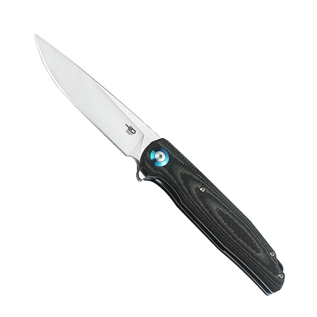 Bestech Knives Ascot Beige G10 and Carbon Fiber Folding Knife 