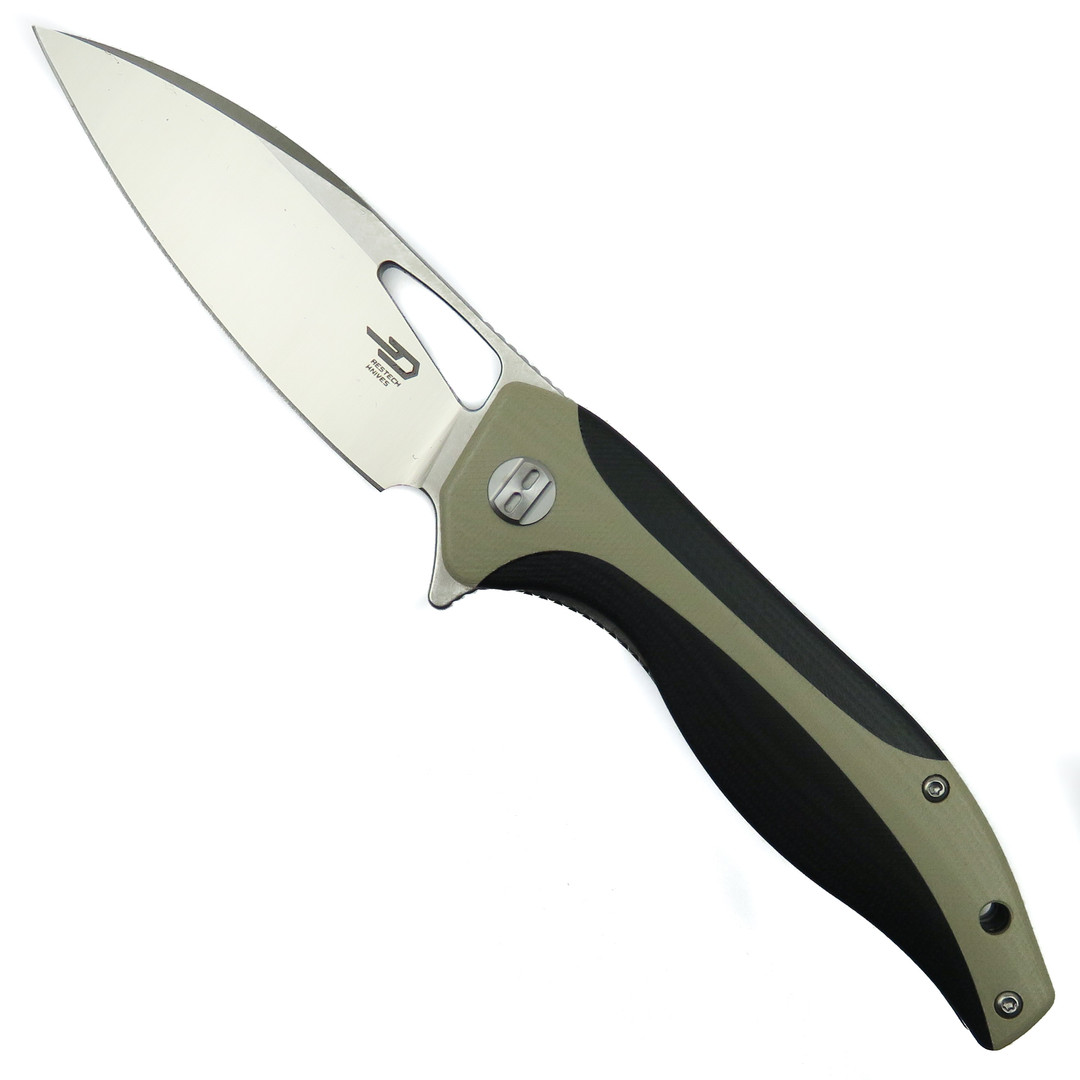 Bestech Knives Komodo Beige and Black G10 Folding Knife