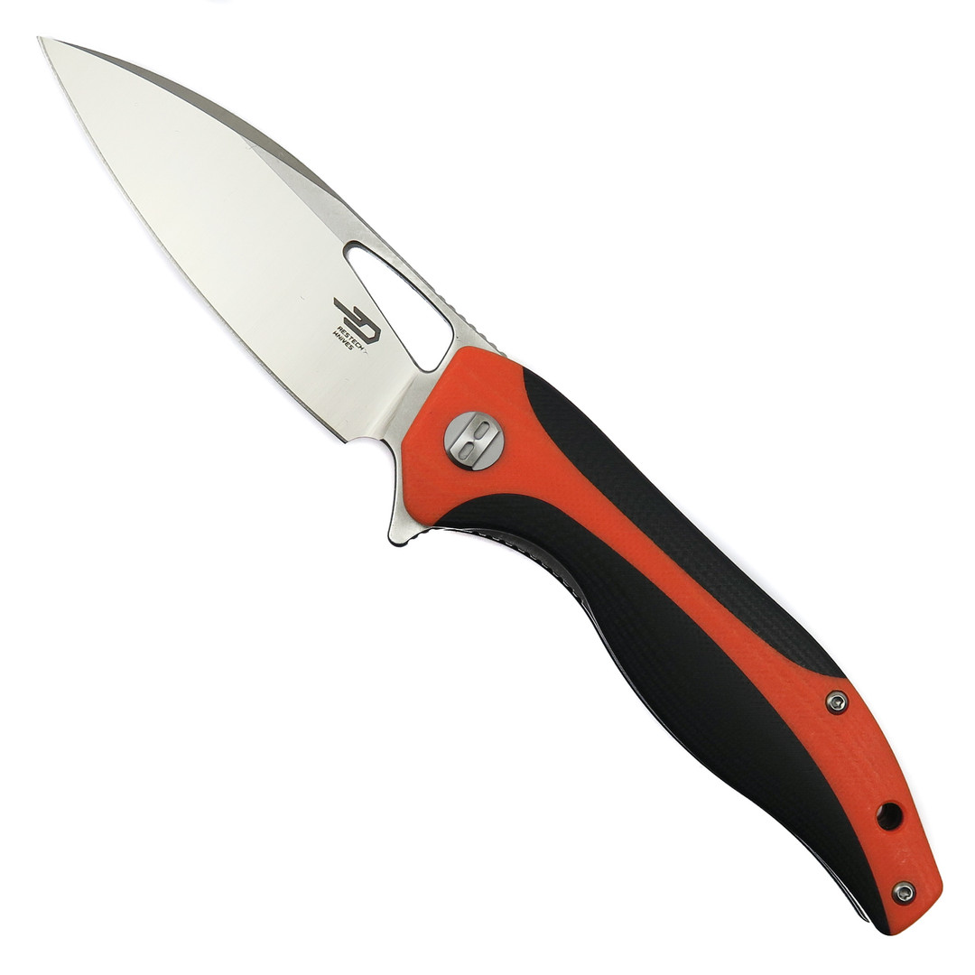 Bestech Knives Komodo Orange and Black G10 Folding Knife