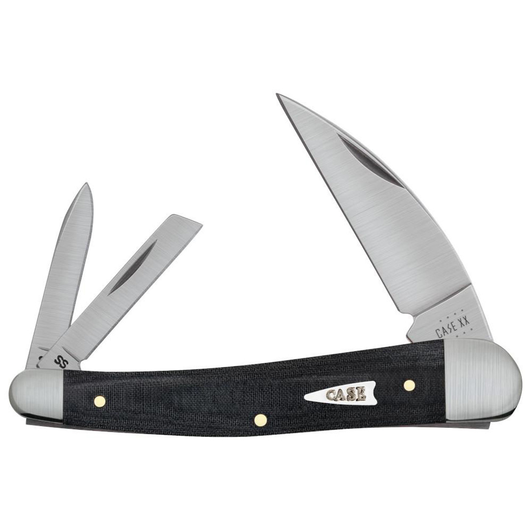 Case Black Micarta Smooth Seahorse Whittler