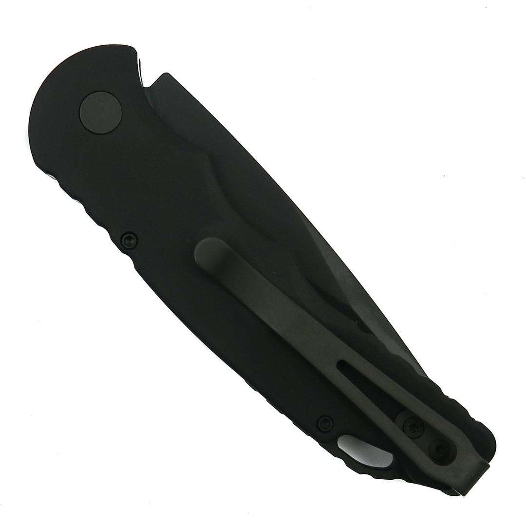 Pro-Tech Operator Tactical Response 5 Auto Knife, Black S35-VN Blade, Clip View