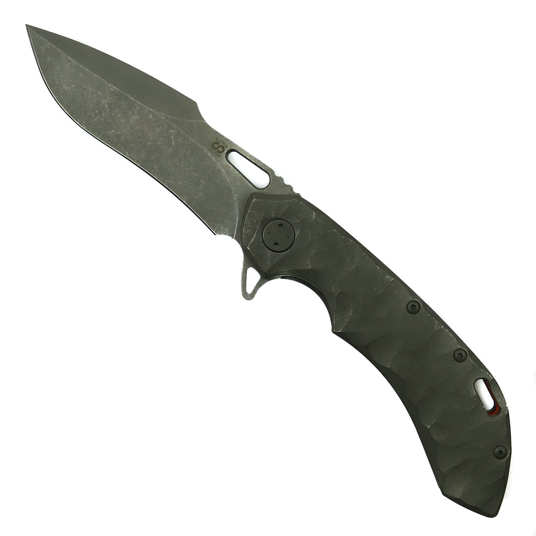 Olamic Cutlery Rocks Ti Wayfarer 247 Knife, Wash Harpoon Blade