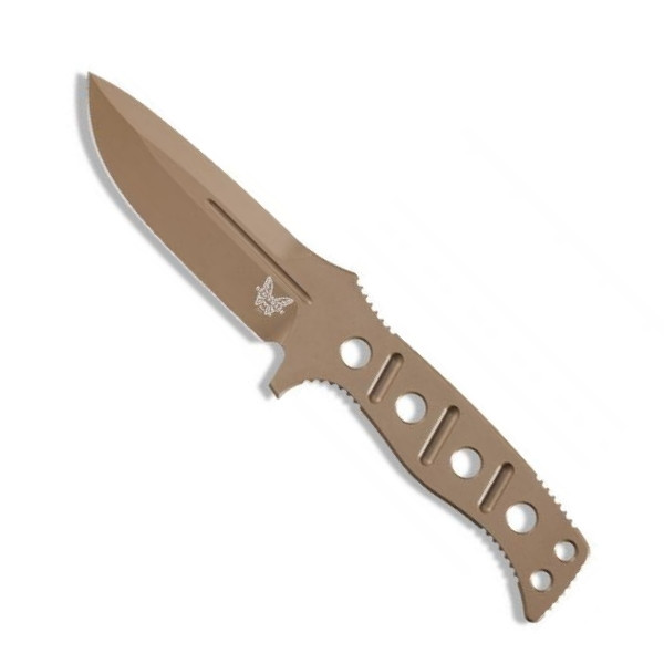 Benchmade Flat Earth Adamas Fixed Blade Knife, Olive Paracord