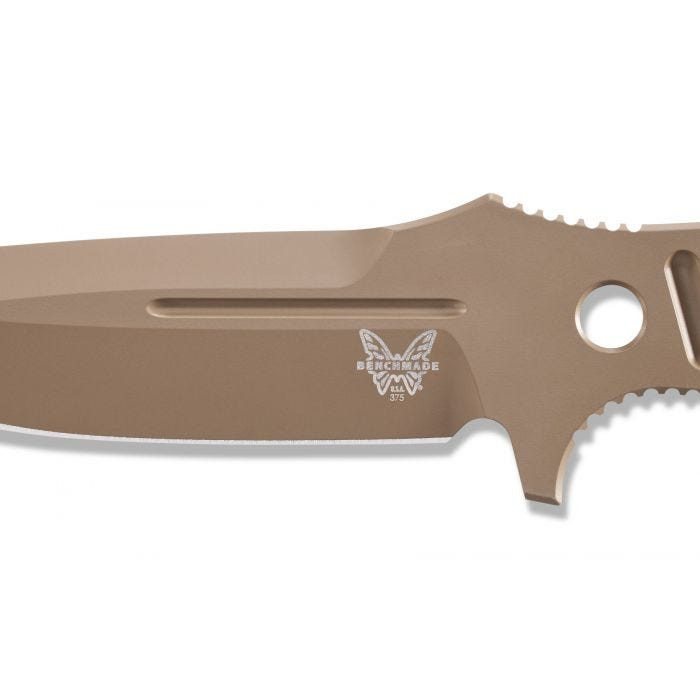 Benchmade Flat Earth Adamas Fixed Blade Knife, Olive Paracord