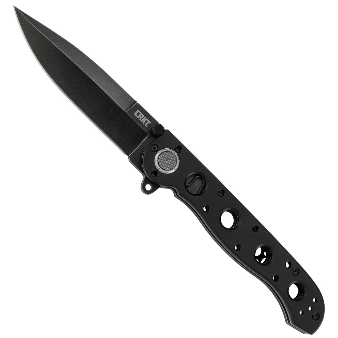 CRKT M16-03DB Deadbolt Assist Knife, Black Spear Point Blade 