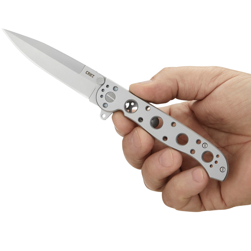 CRKT M16-03SS Frame Lock Flipper Knife, Bead Blast Spear Point