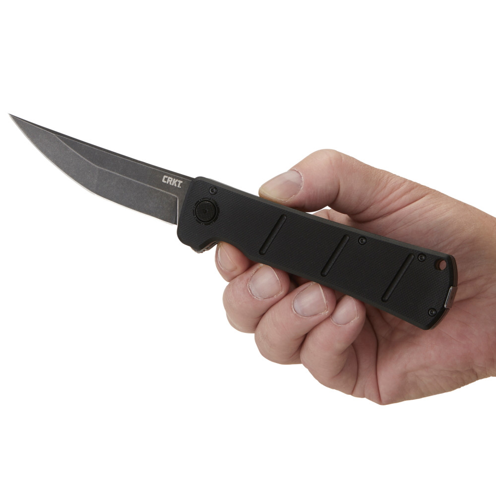 CRKT Inazuma no Ken Assisted Deadbolt Flipper Knife, Black