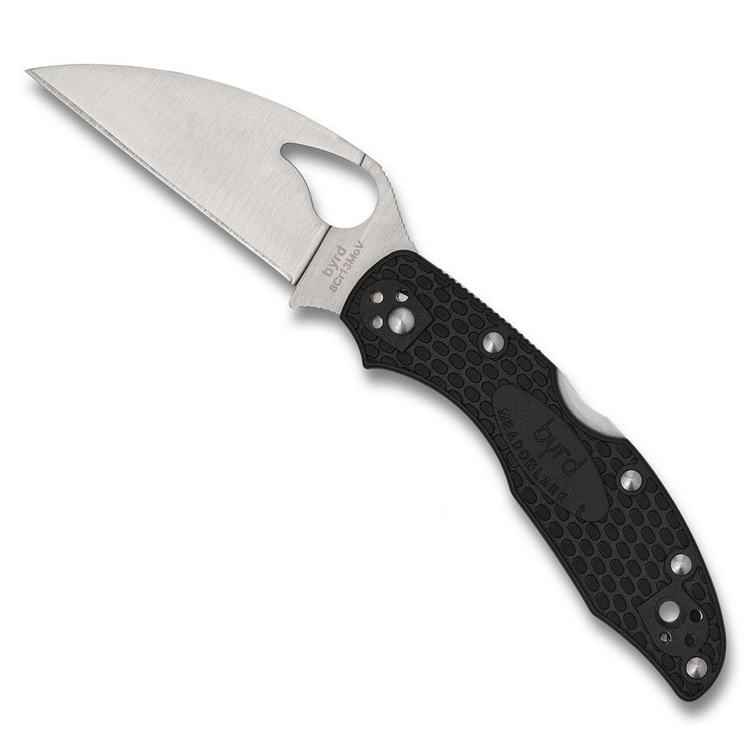 Byrd Meadowlark 2 Wharncliffe Black Lockback Knife