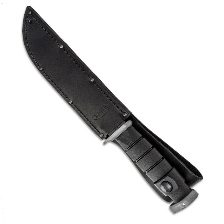 Ka-Bar D2 Extreme Fighting Knife, Black Combo Edge | BladeOps