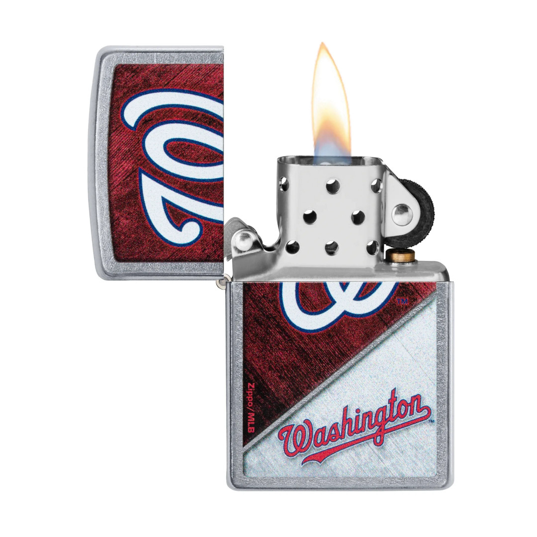 Zippo 207 MLB Washington Nationals Lighter, open view