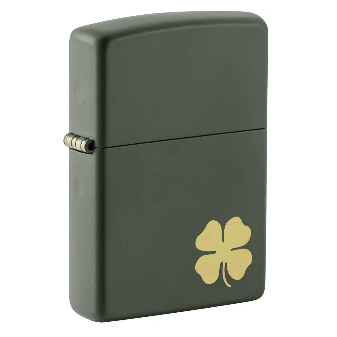 Zippo 221 Four Leaf Clover Design Lighter