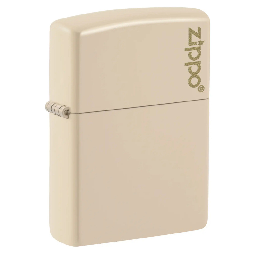 Zippo 49453 Flat Sand Zippo Logo Lighter