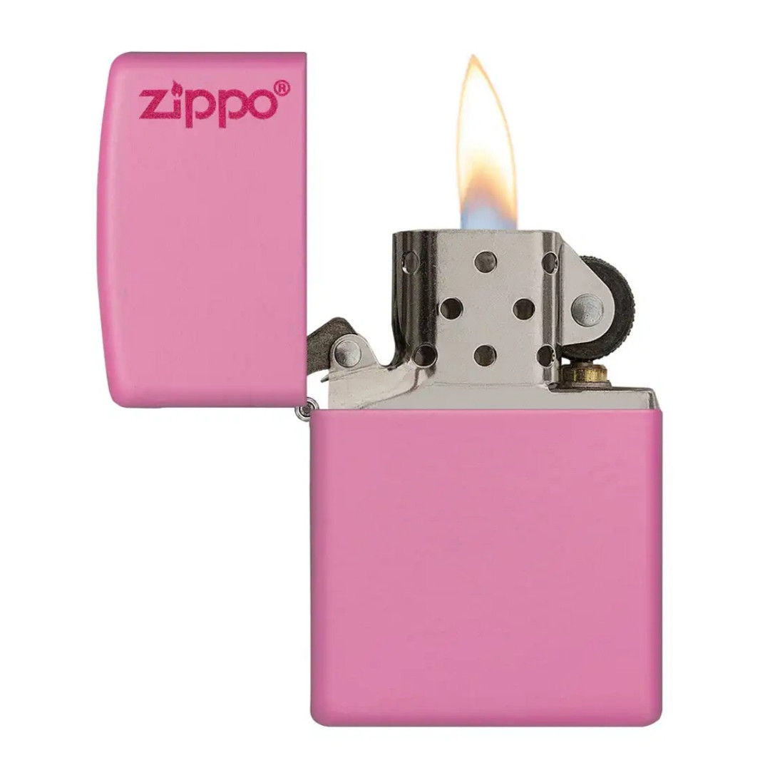 Zippo 238 Zippo Logo Lighter, open view
