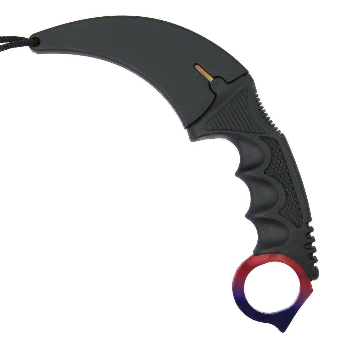 The Archimedes Claw Karambit, Rainbow Blade, sheath view