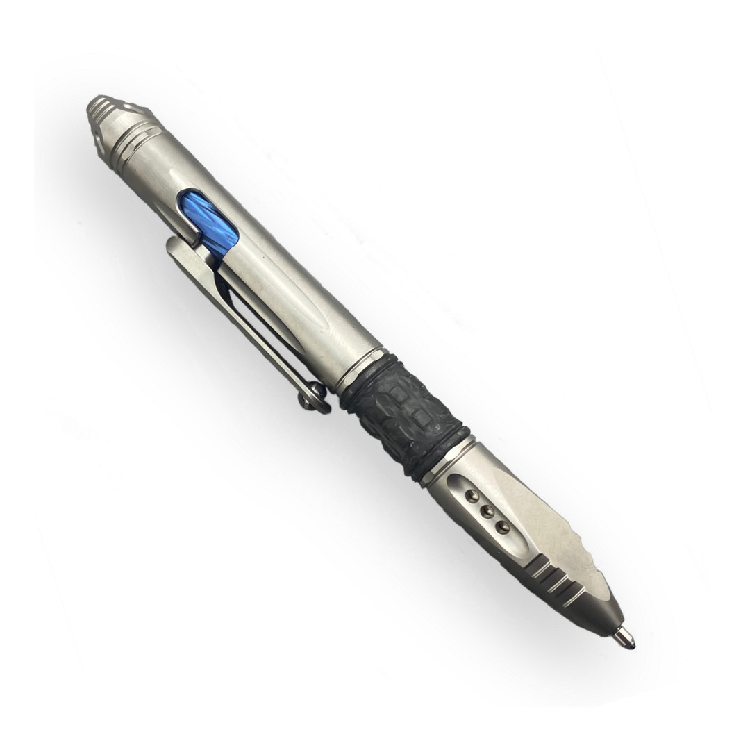 Microtech Kyroh Bold Action Mini Titanium Pen, Bead Blast Finish with Tritium Insert