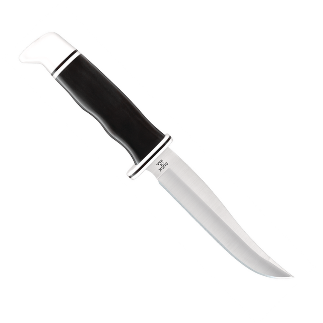 Buck Pathfinder Black Phenolic Fixed Blade Knife, Modified Clip Point Blade