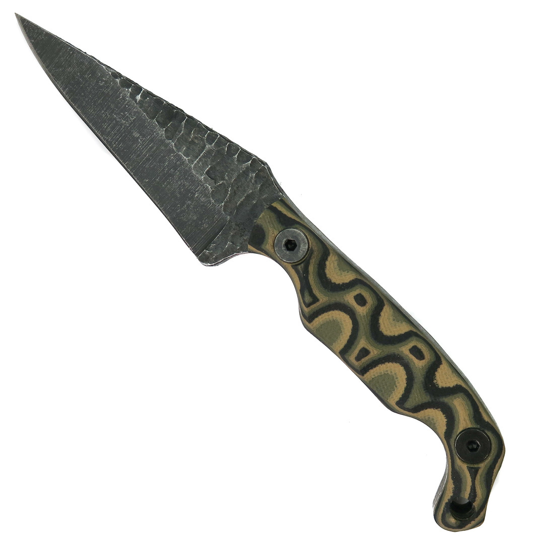 Stroup Knives Mini Camo Layered G10 Fixed Blade Knife