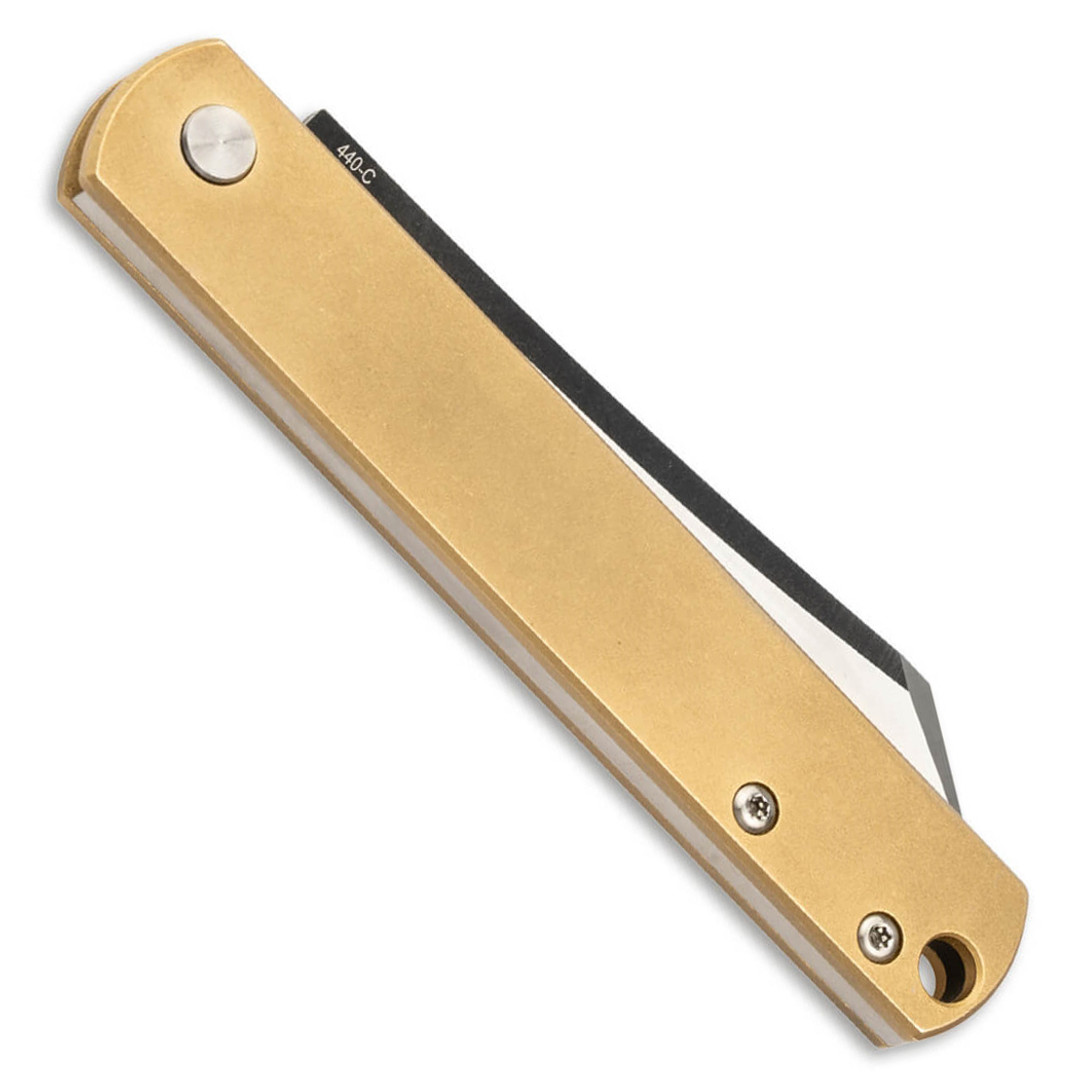 Boker Plus Brass Zenshin 42 Knife, Back View