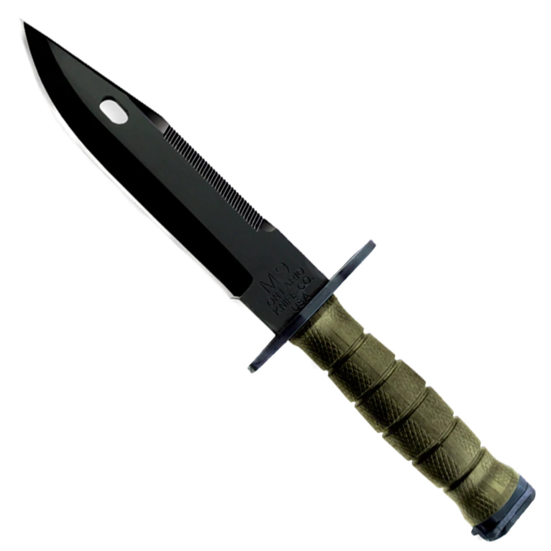 Ontario M-9 OD Green Bayonet Fixed Blade Knife