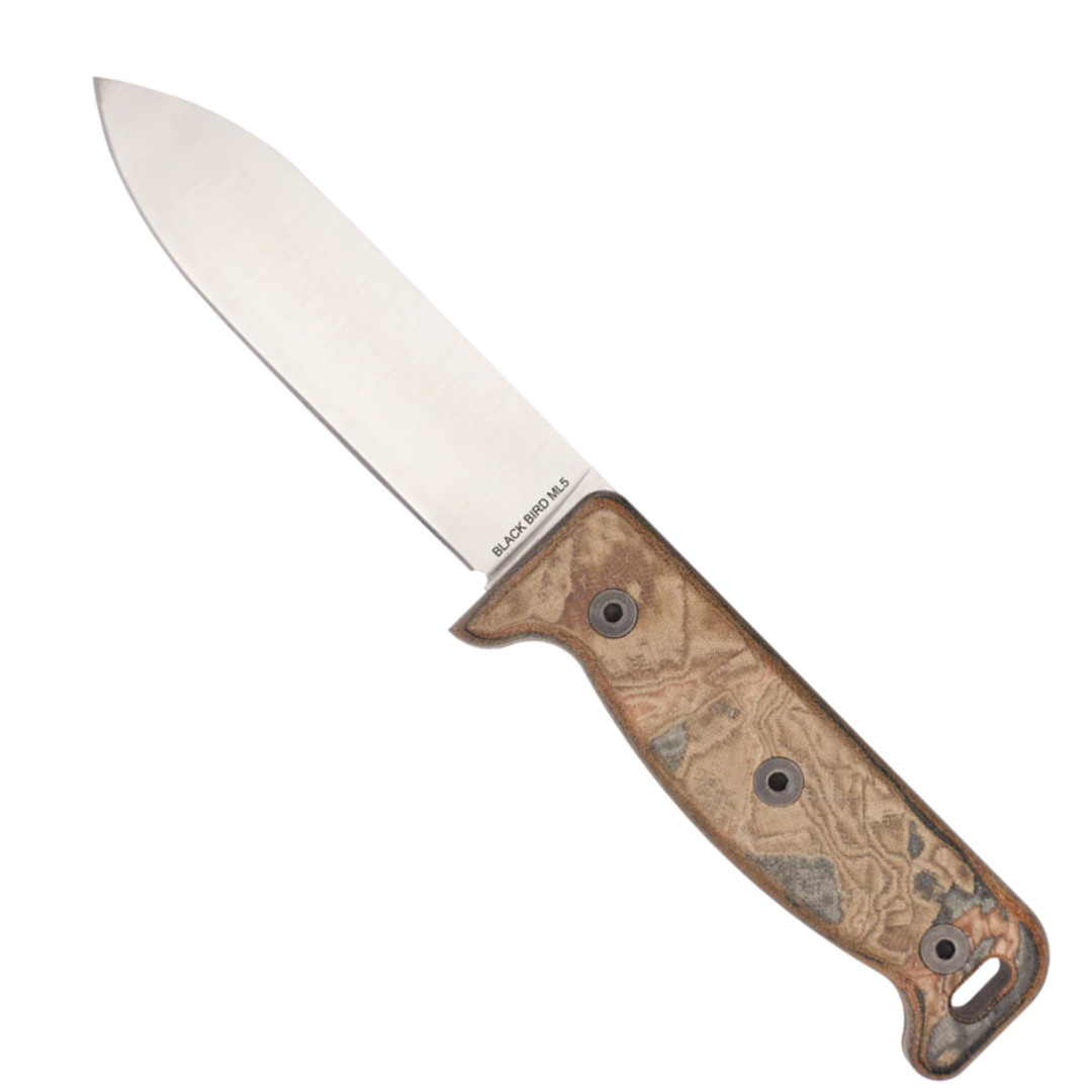 Ontario Black Bird ML5 Micarta Fixed Blade Knife