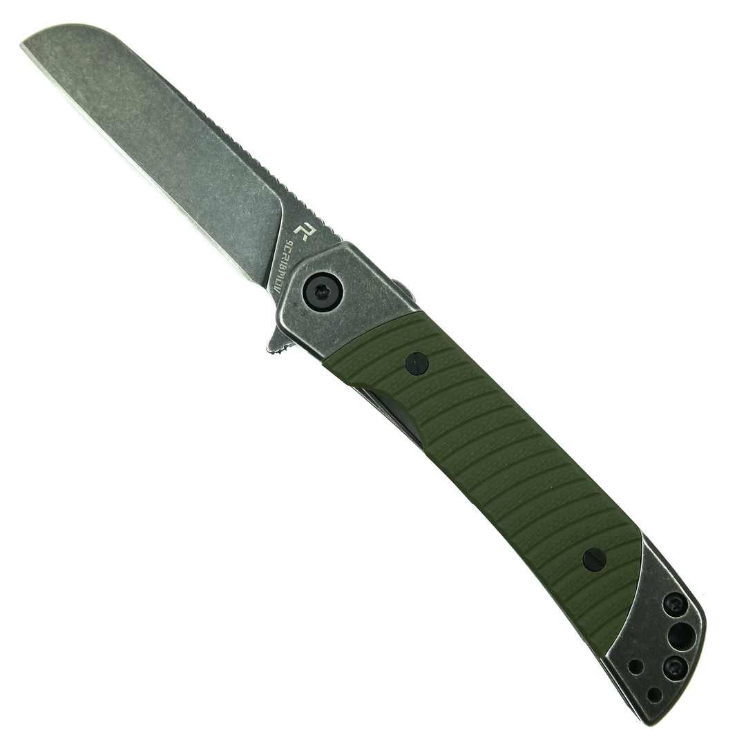 REVO Duo Green Sheepsfoot Liner Lock Knife