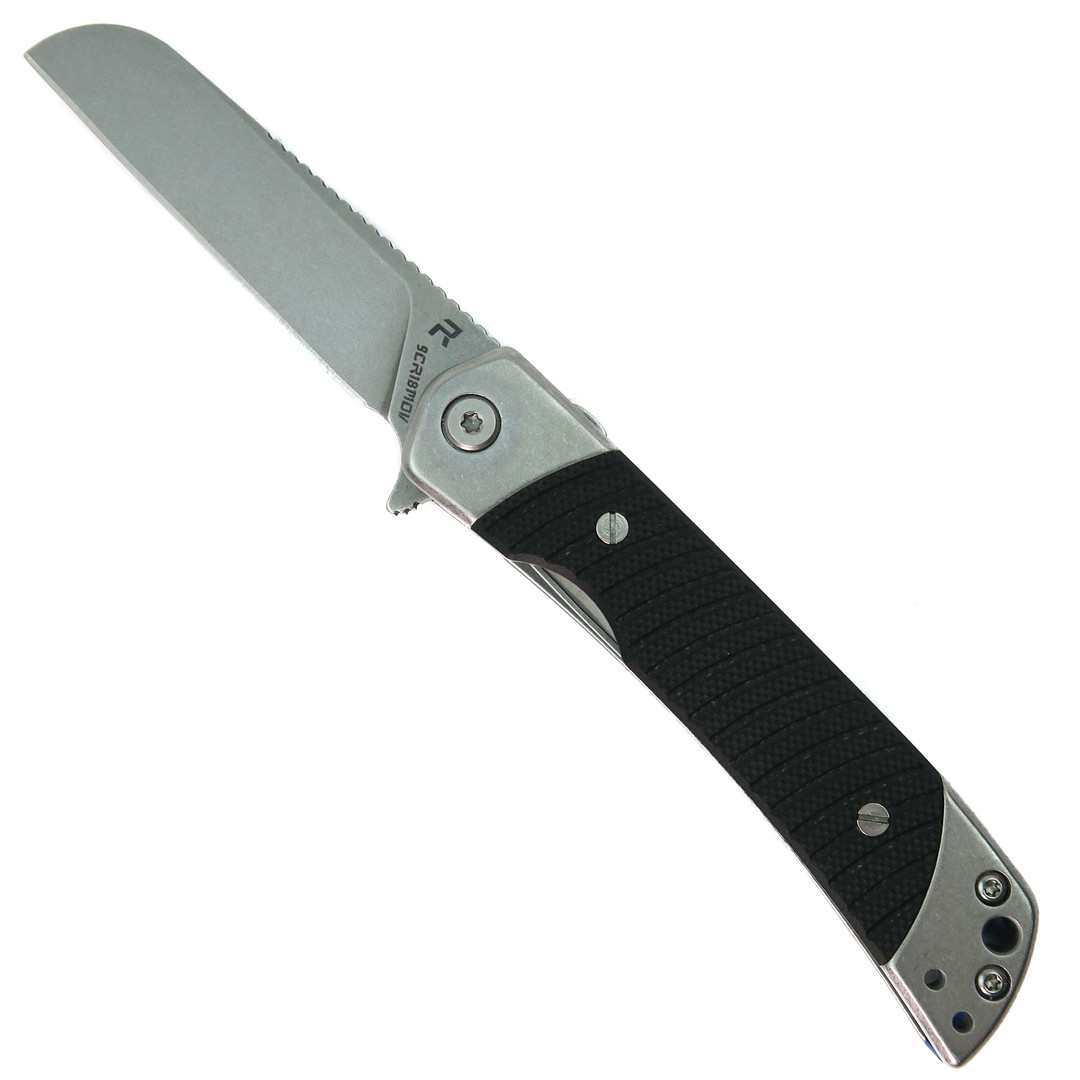 REVO Duo Black Sheepsfoot Liner Lock Knife