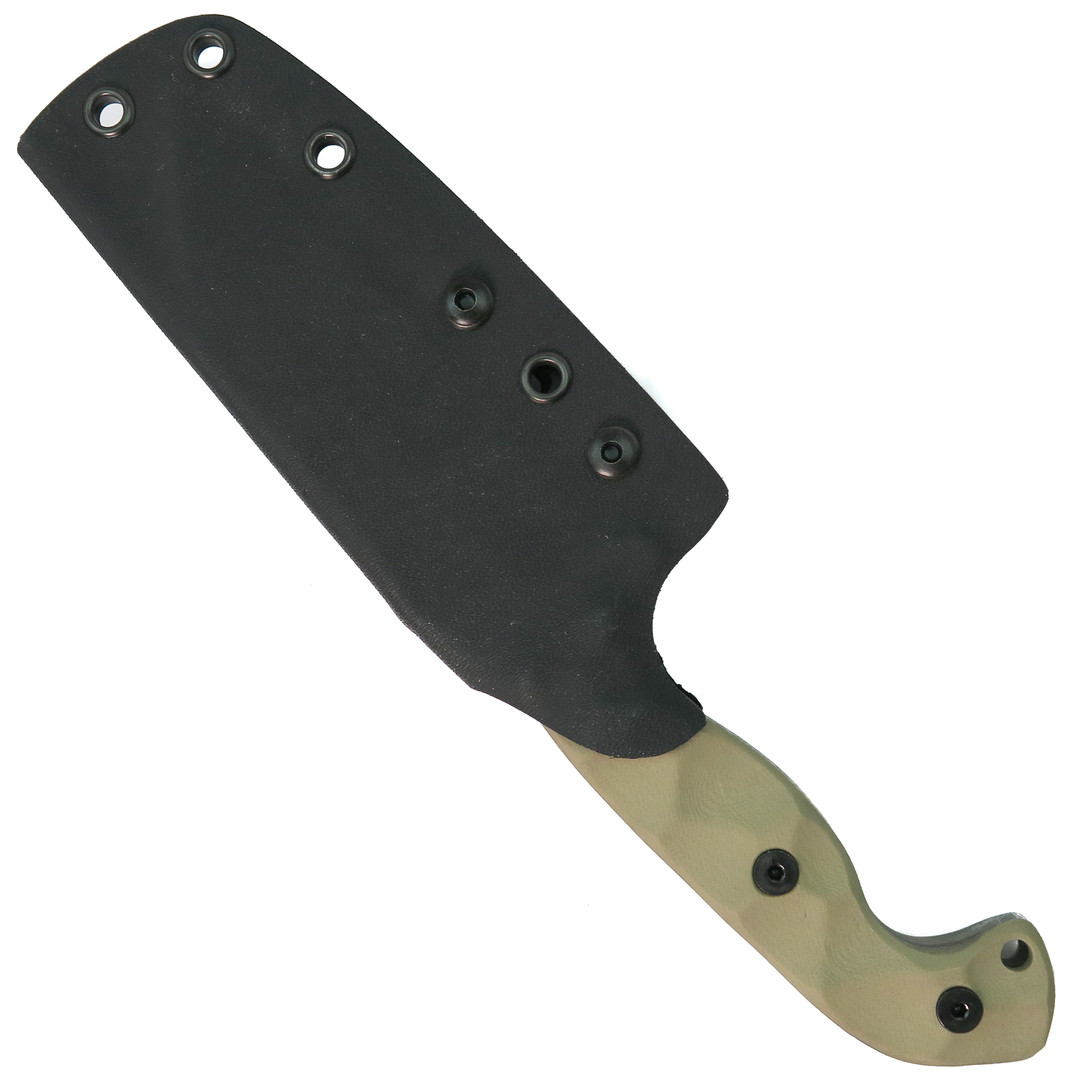Stroup Knives TU3 Tan G10 Fixed Blade Knife, Sheath View