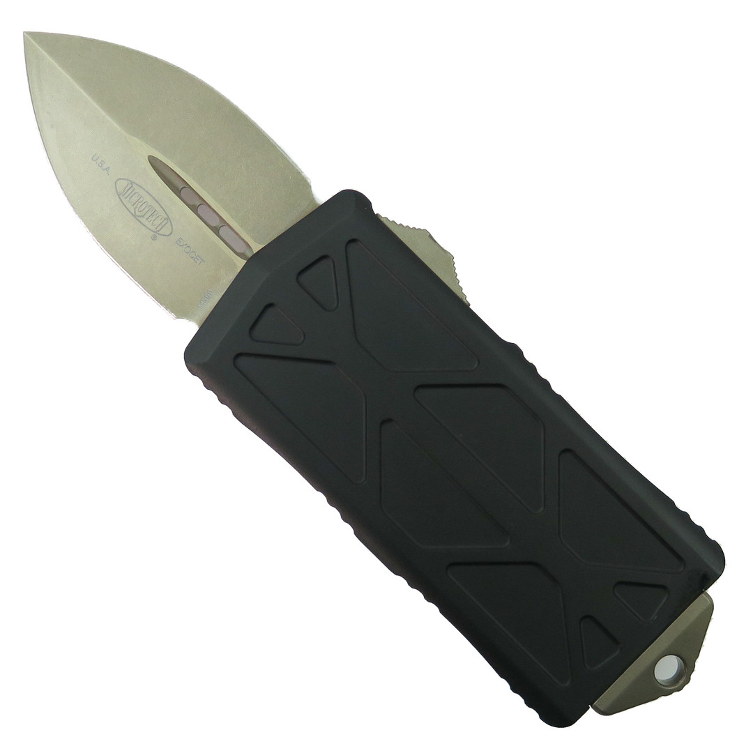 Microtech Exocet OTF Auto Knife, Bronze Stonewash Blade