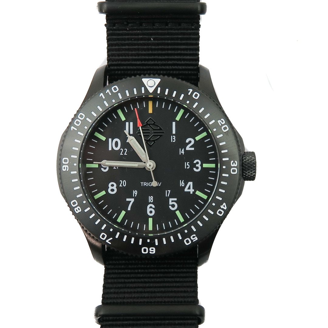 Triglav Watch GS1 Dive Watch, Black 