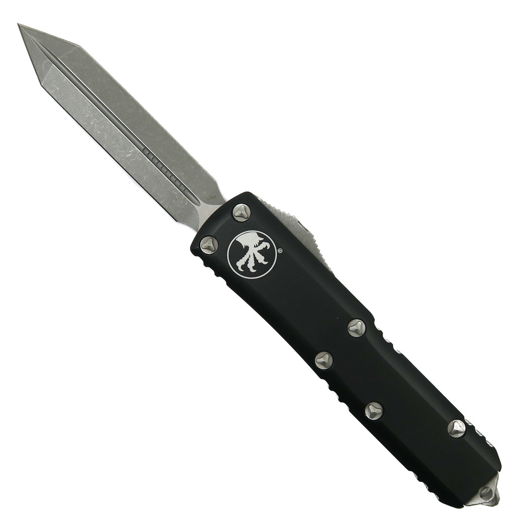 Microtech UTX-85 Spartan OTF Auto Knife, Apocalyptic Spartan Blade